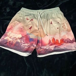 *New Without Tags* Youngla Block Party Shorts Size Large